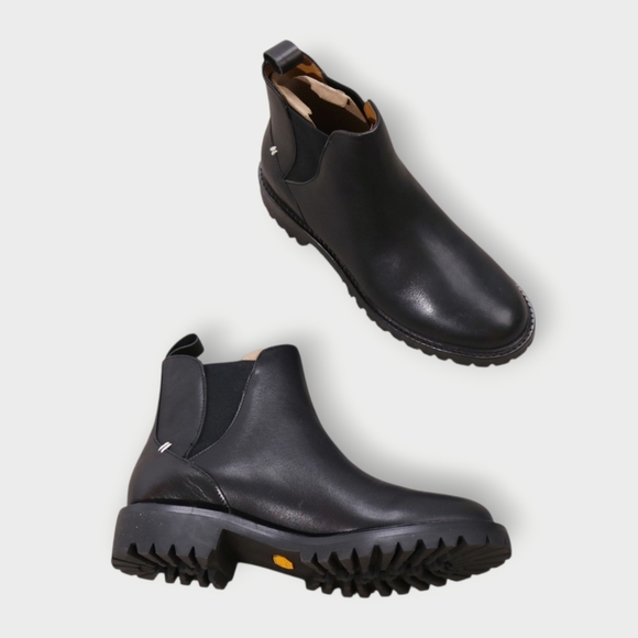 LABEL™ Women's 7 Go-To Pull-On Chelsea Boots w/ Vibram in Black/Black $145 MSRP - Picture 1 of 10